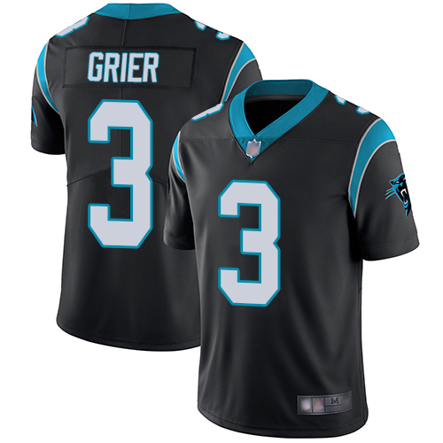 Carolina Panthers Limited Black Youth Will Grier Home Jersey NFL Football #3 Vapor Untouchable->youth nfl jersey->Youth Jersey